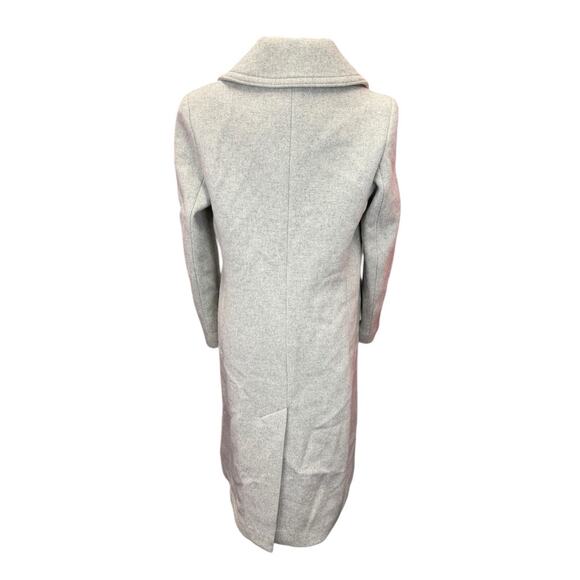 Club Monaco Daylina Wool Cashmere Wrap Coat Gray Size Large Long - Picture 10 of 16